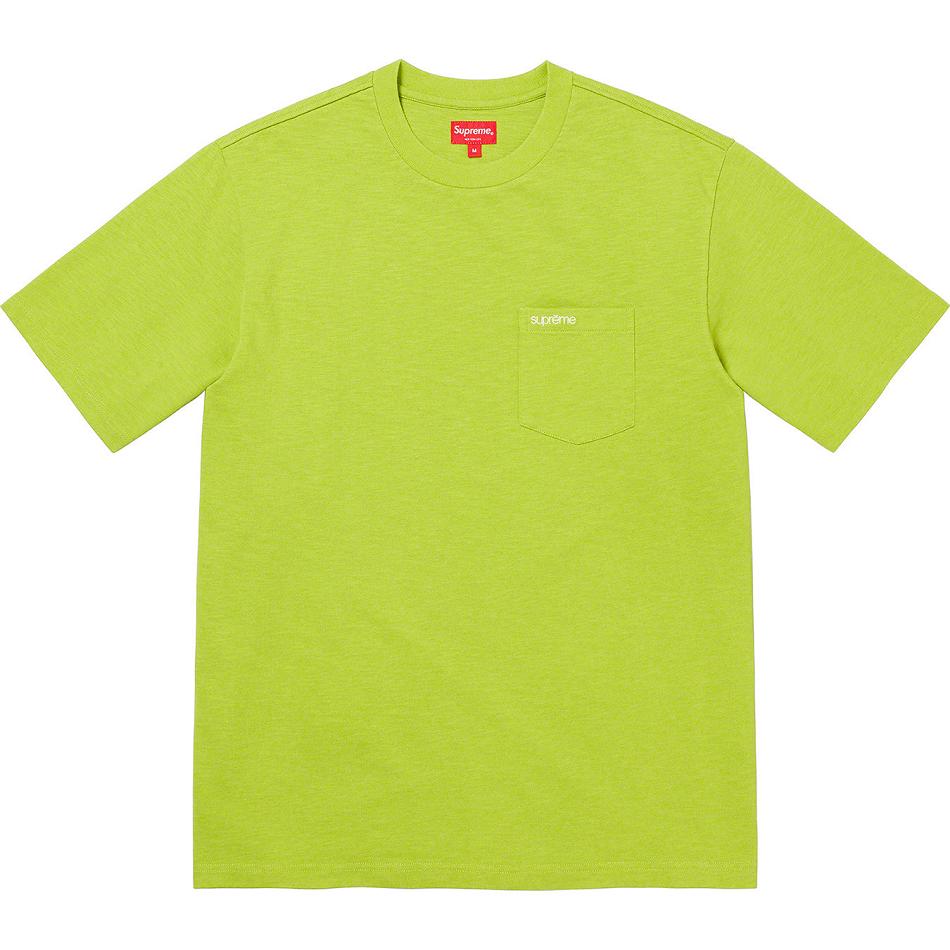 Green Supreme S/S Pocket Tee Sweaters | Supreme 308PQ